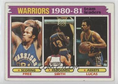 1981-82 Topps - [Base] #51 - Team Leaders - World B. Free, Larry Smith, John Lucas