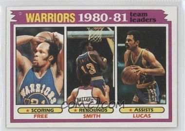 1981-82 Topps - [Base] #51 - Team Leaders - World B. Free, Larry Smith, John Lucas