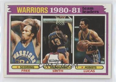 1981-82 Topps - [Base] #51 - Team Leaders - World B. Free, Larry Smith, John Lucas