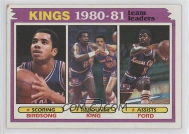 1981-82 Topps - [Base] #54 - Team Leaders - Otis Birdsong, Reggie King, Phil Ford [EX to NM]