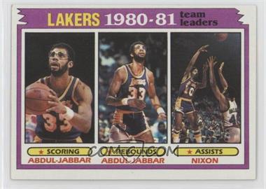 1981-82 Topps - [Base] #55 - Team Leaders - Kareem Abdul-Jabbar, Norm Nixon