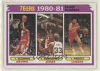 Team Leaders - Julius Erving, Maurice Cheeks, Caldwell Jones