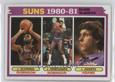 1981-82 Topps - [Base] #60 - Team Leaders - Leonard Robinson, Alvan Adams