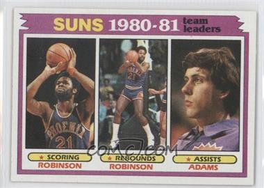 1981-82 Topps - [Base] #60 - Team Leaders - Leonard Robinson, Alvan Adams