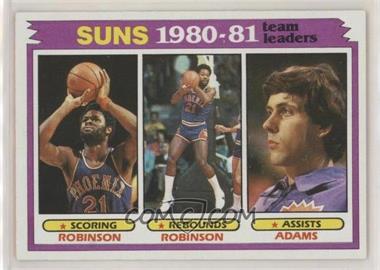 1981-82 Topps - [Base] #60 - Team Leaders - Leonard Robinson, Alvan Adams