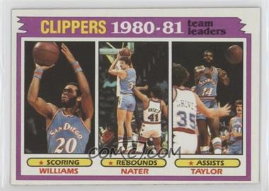 1981-82 Topps - [Base] #63 - Team Leaders - Freeman Williams, Swen Nater, Brian Taylor