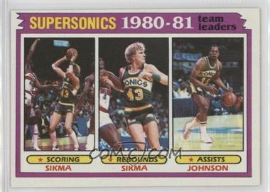 1981-82 Topps - [Base] #64 - Team Leaders - Jack Sikma, Vinnie Johnson