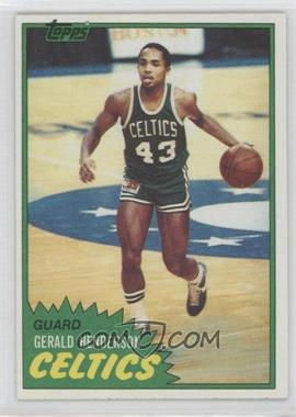 1981-82 Topps - [Base] #74E - Gerald Henderson