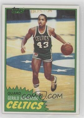 1981-82 Topps - [Base] #74E - Gerald Henderson