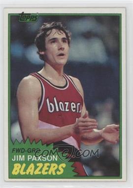 1981-82 Topps - [Base] #87W - Jim Paxson