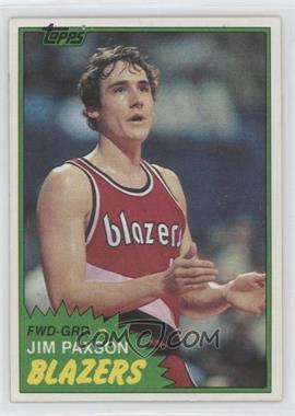 1981-82 Topps - [Base] #87W - Jim Paxson