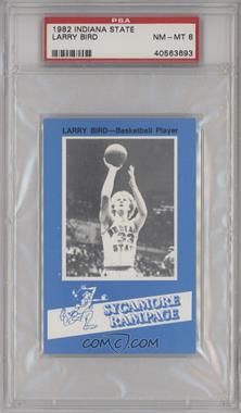 1982-83 7-Up Indiana State University Sycamore Rampage Police - [Base] #_LABI - Larry Bird [PSA 8 NM‑MT]