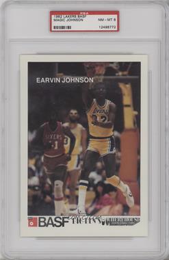 1982-83 BASF Los Angeles Lakers - [Base] #32 - Magic Johnson [PSA 8 NM‑MT]