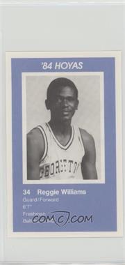 1983-84 Coca-Cola Georgetown Hoyas Kids & Cops Police - [Base] #_REWI - Reggie Williams