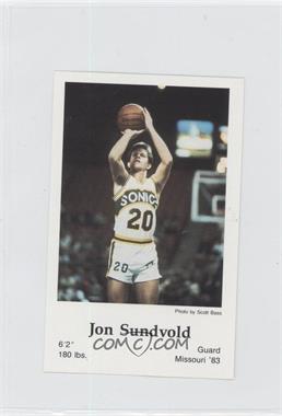 1983-84 Seattle Supersonics Police - [Base] #14 - Jon Sundvold