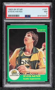 1983-84 Star - [Base] #197 - Steve Hayes [PSA 7 NM]