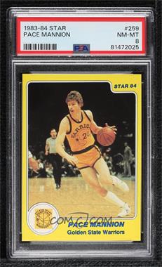 1983-84 Star - [Base] #259 - Pace Mannion [PSA 8 NM‑MT]