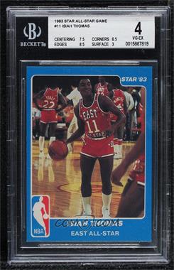 1983 Star NBA All-Star Game - [Base] #11 - Isiah Thomas [BGS 4 VG‑EX]