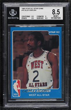 1983 Star NBA All-Star Game - [Base] #15 - Alex English [BGS 8.5 NM‑MT+]