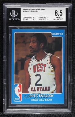 1983 Star NBA All-Star Game - [Base] #15 - Alex English [BGS 8.5 NM‑MT+]