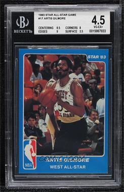 1983 Star NBA All-Star Game - [Base] #17 - Artis Gilmore [BGS 4.5 VG‑EX+]