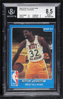 1983 Star NBA All-Star Game - [Base] #18 - Magic Johnson [BGS 8.5 NM‑MT+]