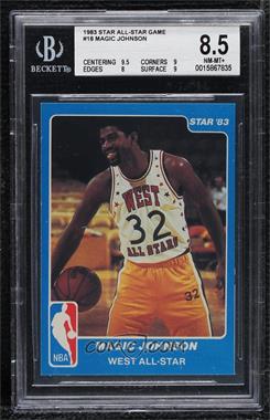 1983 Star NBA All-Star Game - [Base] #18 - Magic Johnson [BGS 8.5 NM‑MT+]
