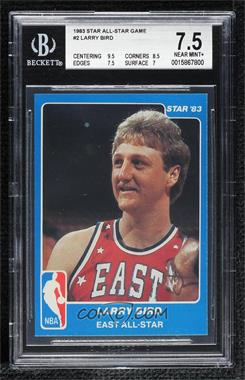 1983 Star NBA All-Star Game - [Base] #2 - Larry Bird [BGS 7.5 NEAR MINT+]