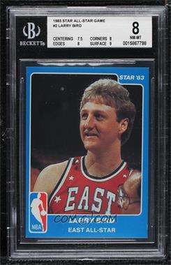 1983 Star NBA All-Star Game - [Base] #2 - Larry Bird [BGS 8 NM‑MT]