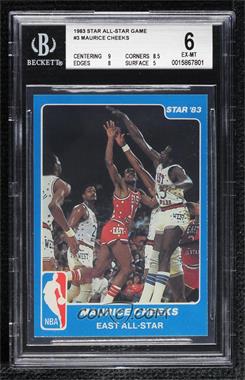 1983 Star NBA All-Star Game - [Base] #3 - Maurice Cheeks [BGS 6 EX‑MT]
