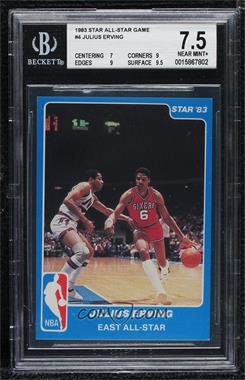 1983 Star NBA All-Star Game - [Base] #4 - Julius Erving [BGS 7.5 NEAR MINT+]