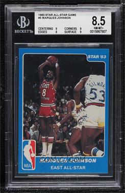 1983 Star NBA All-Star Game - [Base] #5 - Marques Johnson [BGS 8.5 NM‑MT+]