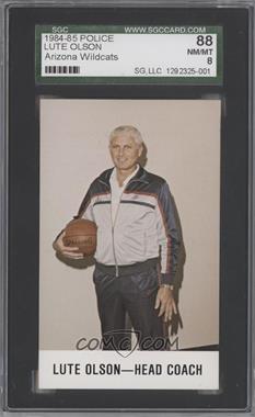 1984-85 Arizona Wildcats Police - [Base] #_LUOL - Lute Olson [SGC 88 NM/MT 8]