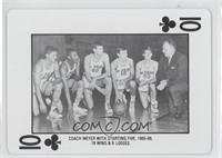 Coach Meyer with Starting Five, 1965-66...
