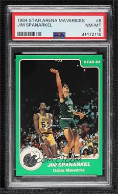 1984-85 Star - Arena Set #8.2 - Jim Spanarkel [PSA 8 NM‑MT]