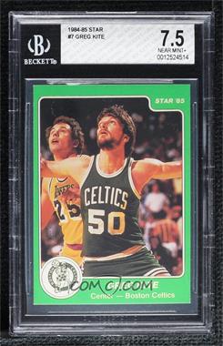 1984-85 Star - [Base] #7 - Greg Kite [BGS 7.5 NEAR MINT+]