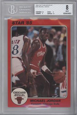 1984-85 Star Team Supers - Chicago Bulls - 5 x 7 #1 - Michael Jordan [BGS 8 NM‑MT]