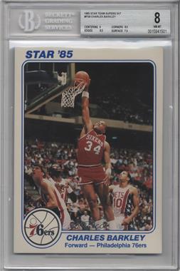 1984-85 Star Team Supers - Philadelphia 76ers - 5 x 7 #8 - Charles Barkley [BGS 8 NM‑MT]