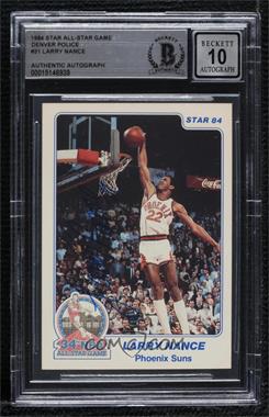 1984 Star - All-Star Game - Denver Police #31 - Larry Nance [BAS BGS Authentic]