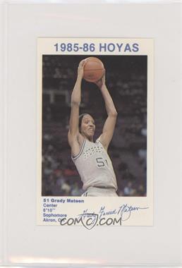 1985-86 Coca-Cola Georgetown Hoyas Kids & Cops Police - [Base] #10 - Grady Mateen