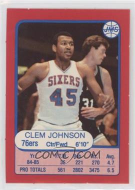 1985-86 JMS - [Base] #9 - Clemon Johnson [Good to VG‑EX]