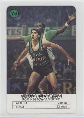 1985 Fournier Ases Del Baloncesto - [Base] #29 - Andres Jimenez