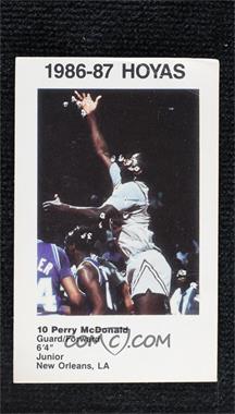 1986-87 Coca-Cola Georgetown Hoyas Kids & Cops Police - [Base] #10 - Perry McDonald [Poor to Fair]