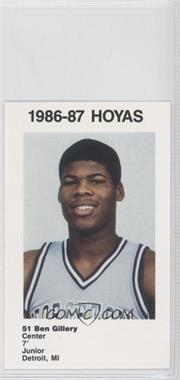 1986-87 Coca-Cola Georgetown Hoyas Kids & Cops Police - [Base] #6 - Ben Gillery