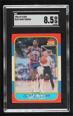 1986-87 Fleer - [Base] #109 - Isiah Thomas [SGC 8.5 NM/Mt+]