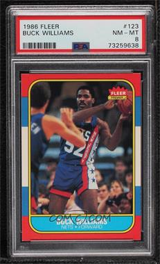 1986-87 Fleer - [Base] #123 - Buck Williams [PSA 8 NM‑MT]