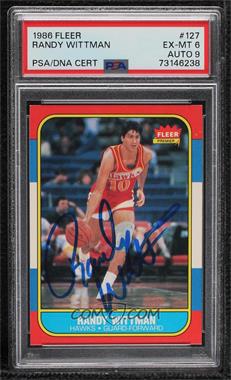 1986-87 Fleer - [Base] #127 - Randy Wittman [PSA Authentic PSA/DNA Cert]