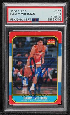 1986-87 Fleer - [Base] #127 - Randy Wittman [PSA Authentic PSA/DNA Cert]