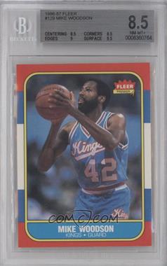 1986-87 Fleer - [Base] #129 - Mike Woodson [BGS 8.5 NM‑MT+]