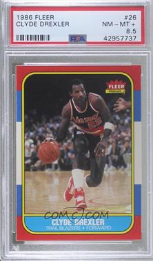 1986-87 Fleer - [Base] #26 - Clyde Drexler [PSA 8.5 NM‑MT+]